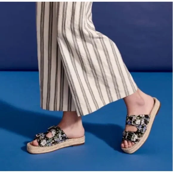 Rebecca Minkoff Women’s Jodi Slide Sandals,Black Flower - Picture 5 of 15